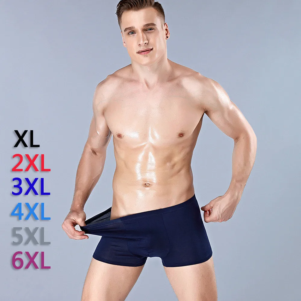 4 шт./лот сплошной цвет 6 видов цветов мужские боксеры из бамбукового волокна