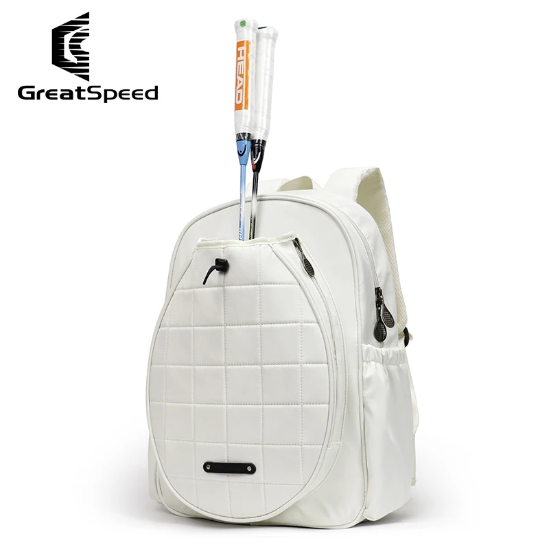 Greatspeed Padel Backpack Badminton Racquet Bag with Sneakers Compartment Nylon Beach Racket Bags Tennis Backpacks