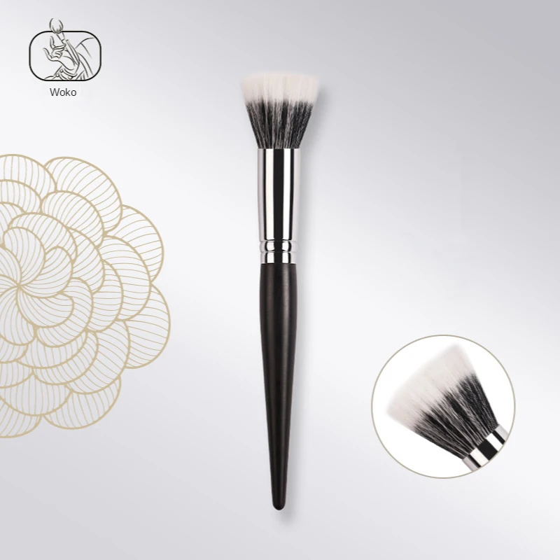 

Double-layer Goat hair Stippling Highlighter Brush Big Stippling Highlighter Brush Foundation Highlighter Stippling Makeup Tool
