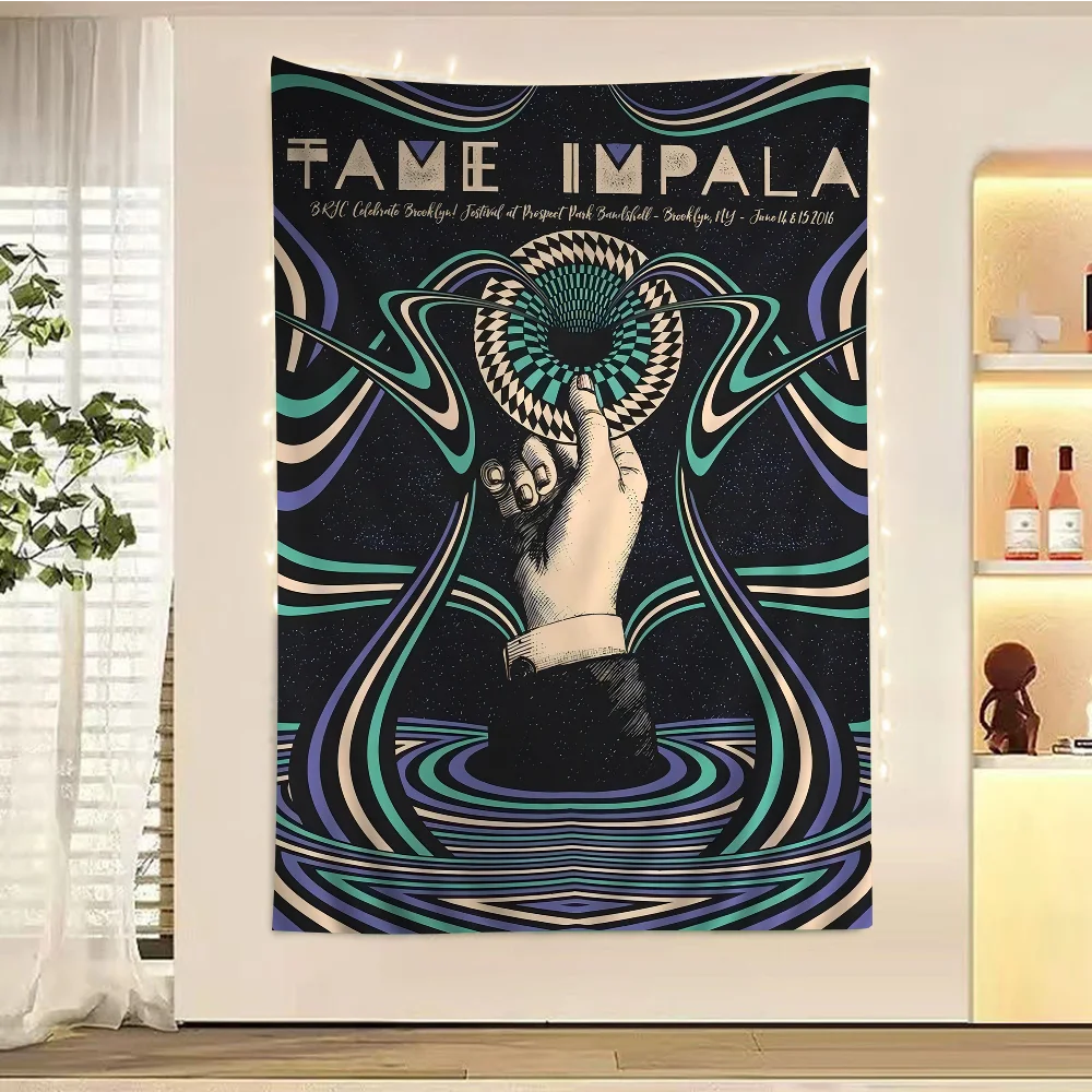 Tame Impala Colorful Tapestry Wall Hanging Bohemian Tapestries Mandala Sheets