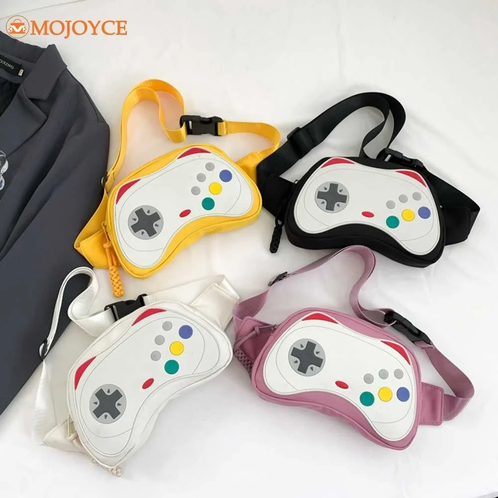 

Ladies Crossbody Chest Bag New Gamepad Handbag Portable Fanny Pack Nylon Waterproof Waist Pack Belt Bags Cute Girl Shoulder Bag
