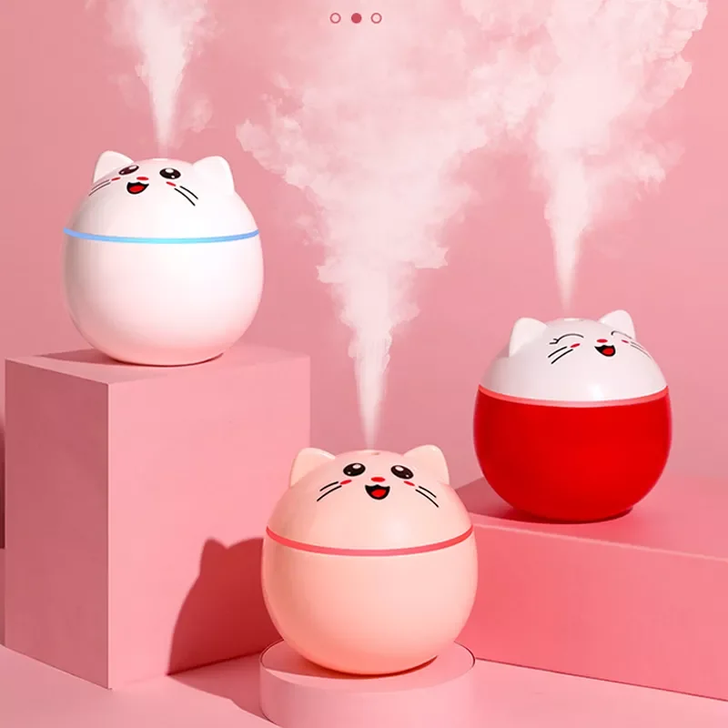 

Air Humidifier Household Moisturizing Spray Student Dormitory Car Humidification 300ML with LED Night Light
