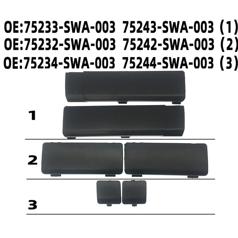 

6 шт., черная крыша багажника для Honda CR-V 2007-2011
