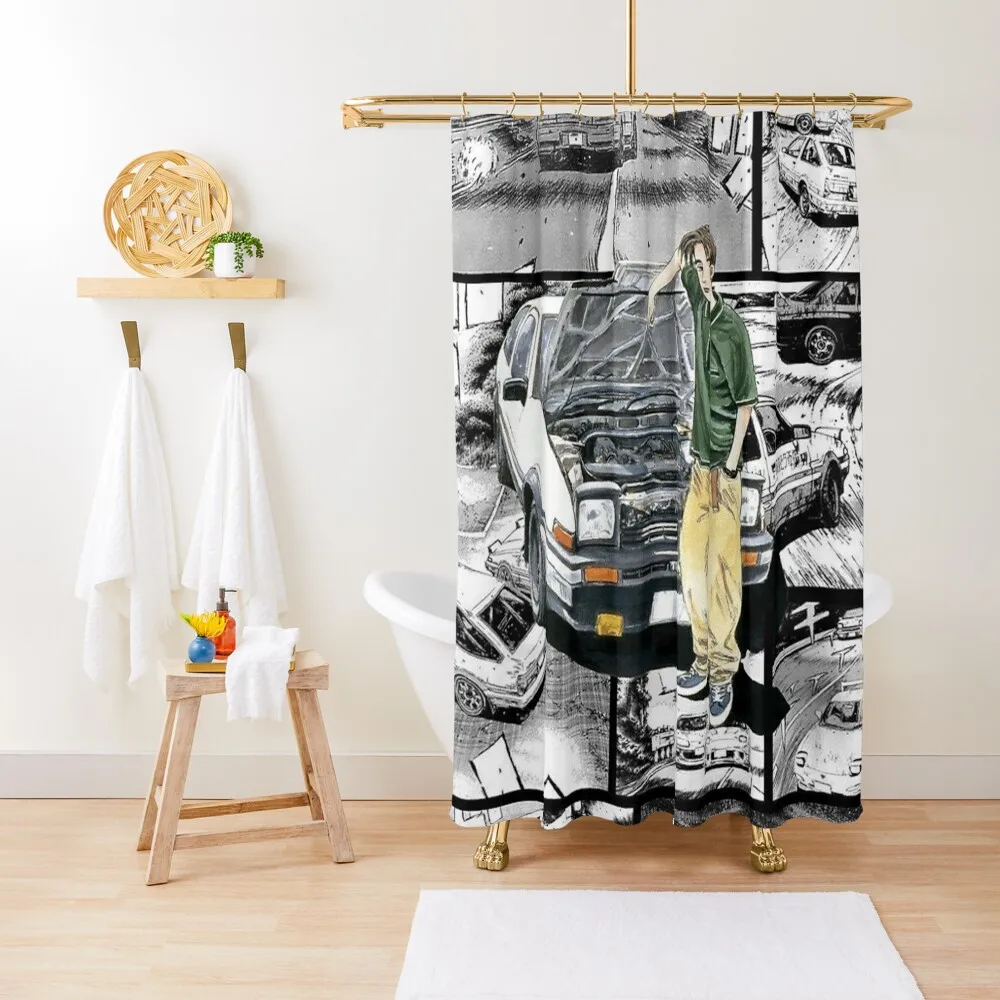 Занавеска для душа Takumi и His Friend с плакатом аниме занавеска в ванную комнату