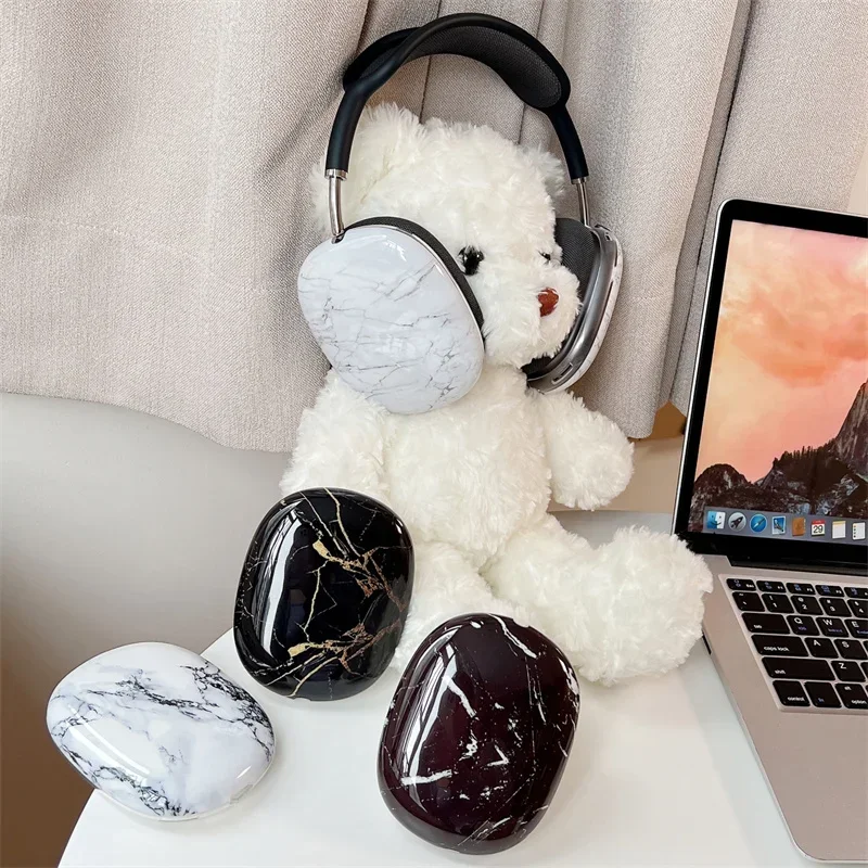 Фото Модный крутой чехол для Airpods Max, защитный мраморный декор для наушников Apple, чехол для Airpods Max, защита гарнитуры №4