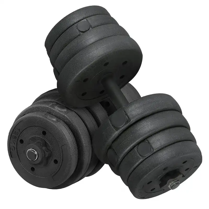 

Lb. Adjustable Dumbbell Free Weight Set, Black