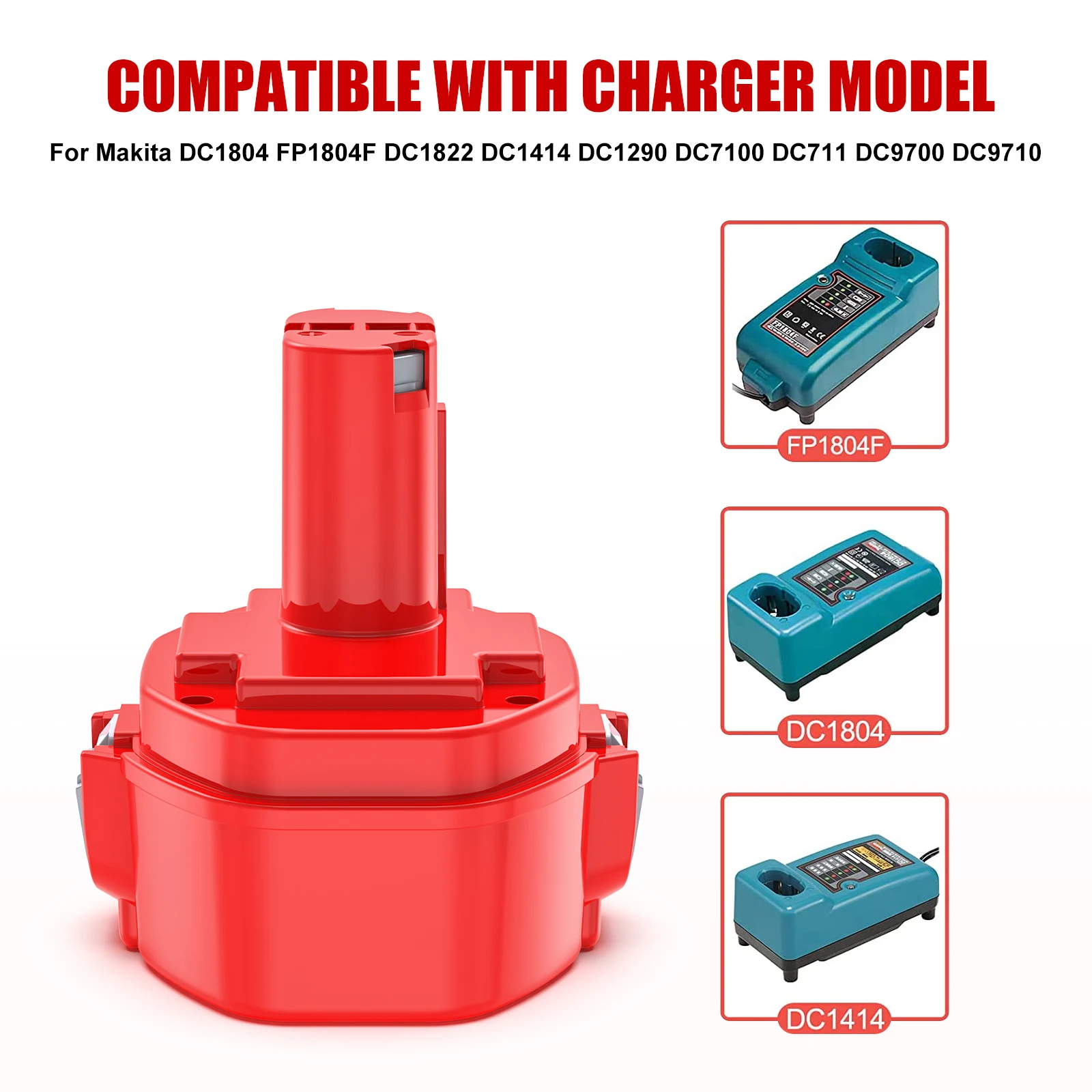 Аккумуляторная батарея для Makita PA14 14 4 4000 1422 1433-1 6281D 6280D 6337D 1420 в 192600 мАч