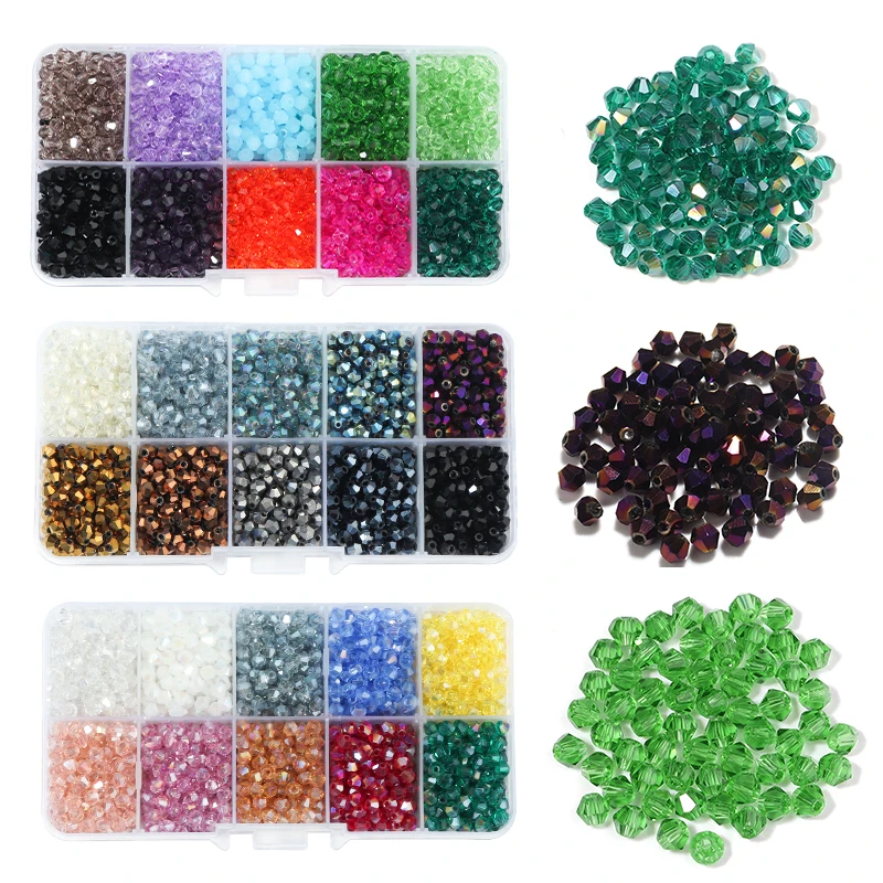 1 коробка набор стеклянных бусин