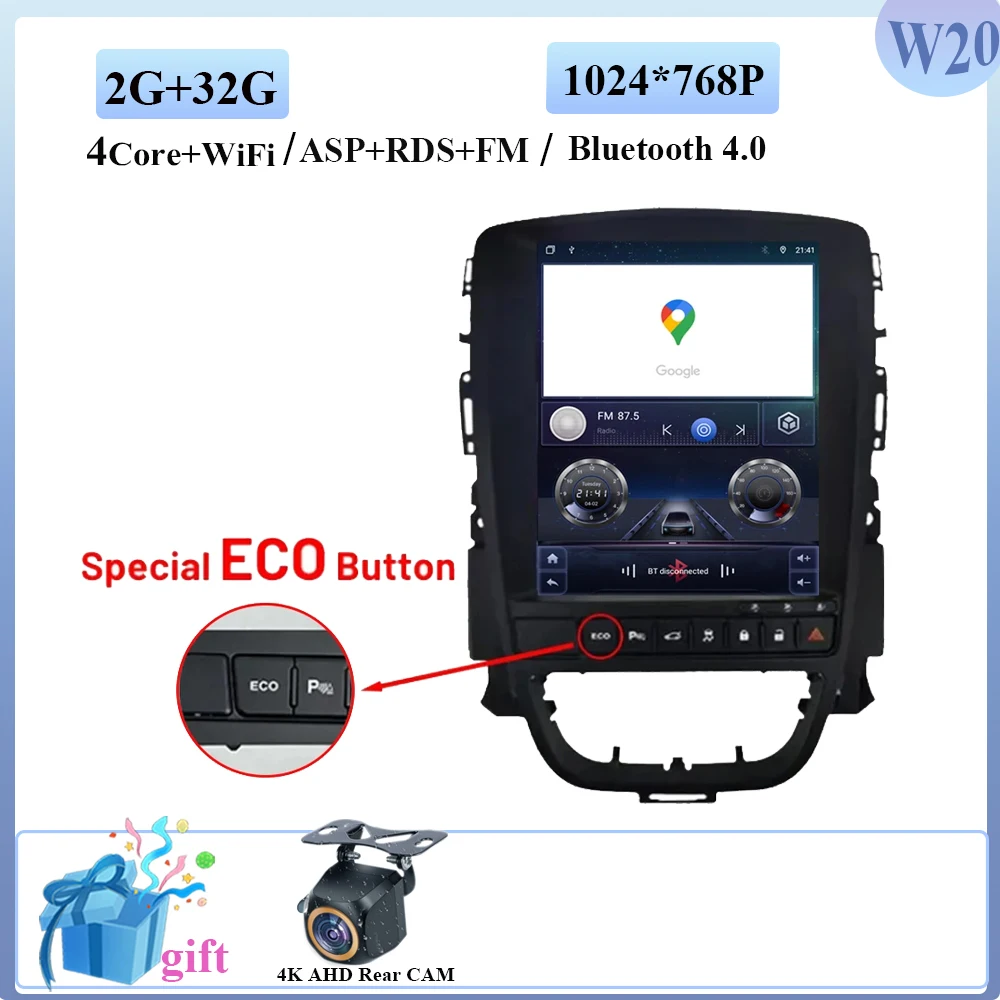 

Carplay вертикальный беспроводной Android авто для Opel Astra J 2009-2015 автомобильный радиоприемник 9,7 дюймов Радио 8 ядер FM AM мультимедиа