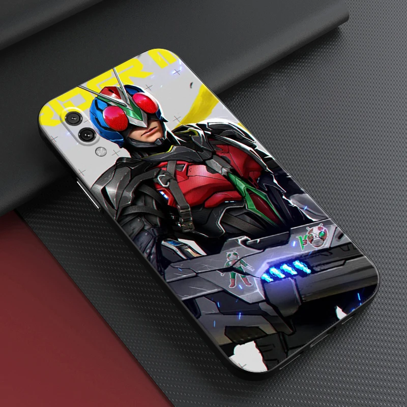Модный классический Чехол Bandai Kamen Rider для телефона Xiaomi Mi 11 Lite POCO X3 Pro GT NFC M3 ЧЕРНЫЙ