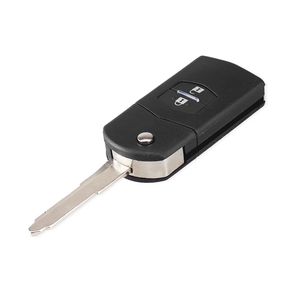 

KEYYOU складной корпус ключа для Mazda 2 3 5 6 RX8 MX5 Key 2 3 кнопки сменный чехол для дистанционного ключа автомобиля