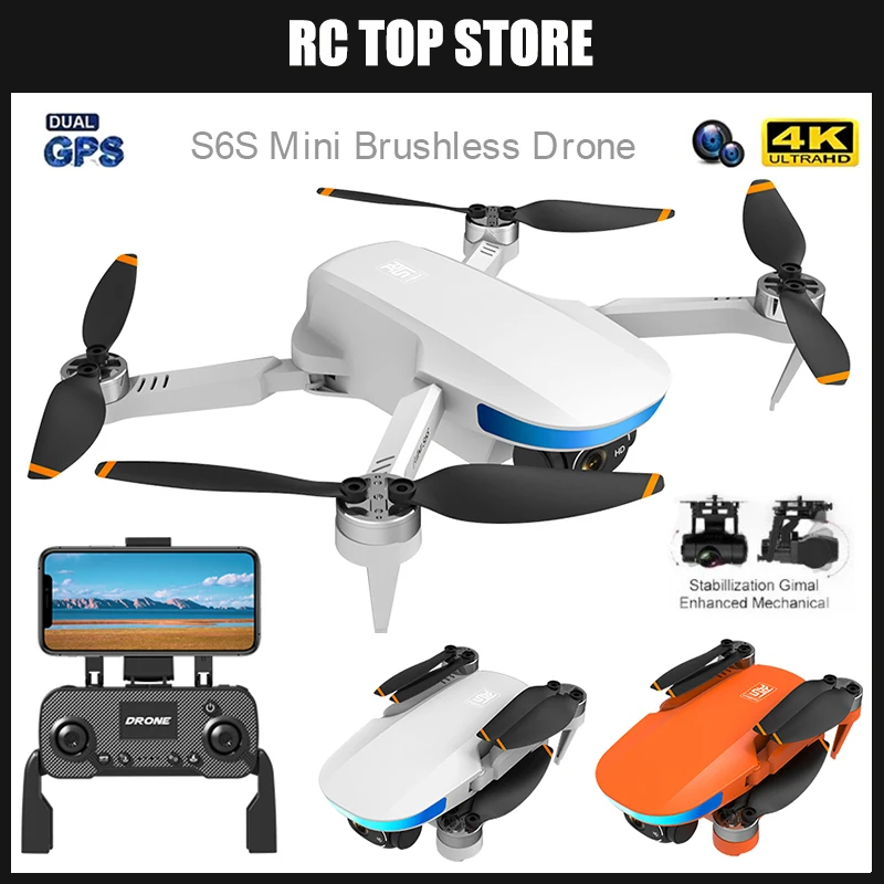 

2022 New S6S Mini 3 Pro Drone Professional GPS Drones 4k HD Camera Quadcopter With Camera Brushless Motor 360 Obstacle Avoidance