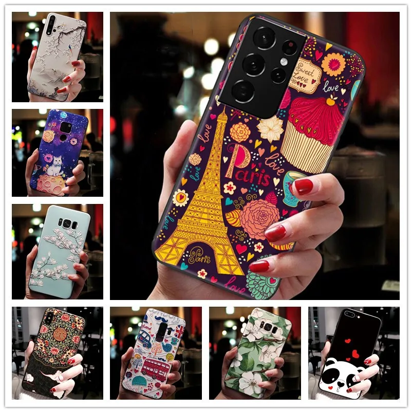 

Для Samsung S22 5G чехол милый рельефный 3D Мягкий силиконовый чехол для Samsung Galaxy S22 + S22 Ultra Plus чехол S 22 S21Ultra 5G