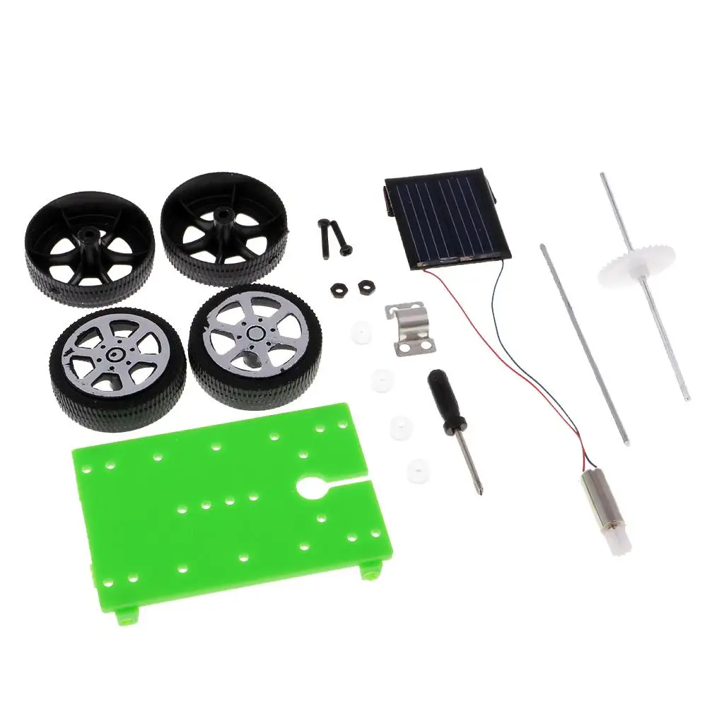 

DIY Self Assembled Model Car Solar Car Model Puzzle Intelligence Toy
