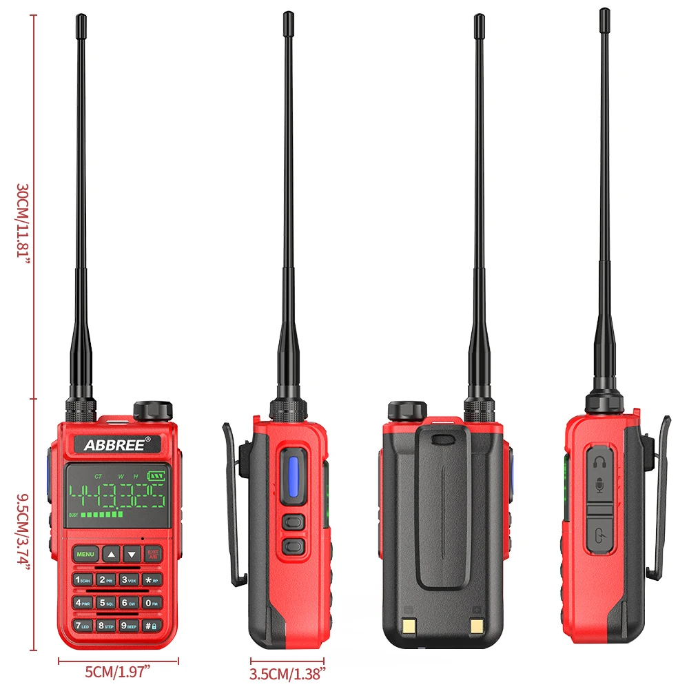Фото ABBREE Φ 108-660MHz Air Band 1.77in большой экран Беспроводная копия частоты-C зарядное ABBREE Φ 108-660MHz Air Band 1.77in большой экран Беспроводная копия частоты-C зарядное