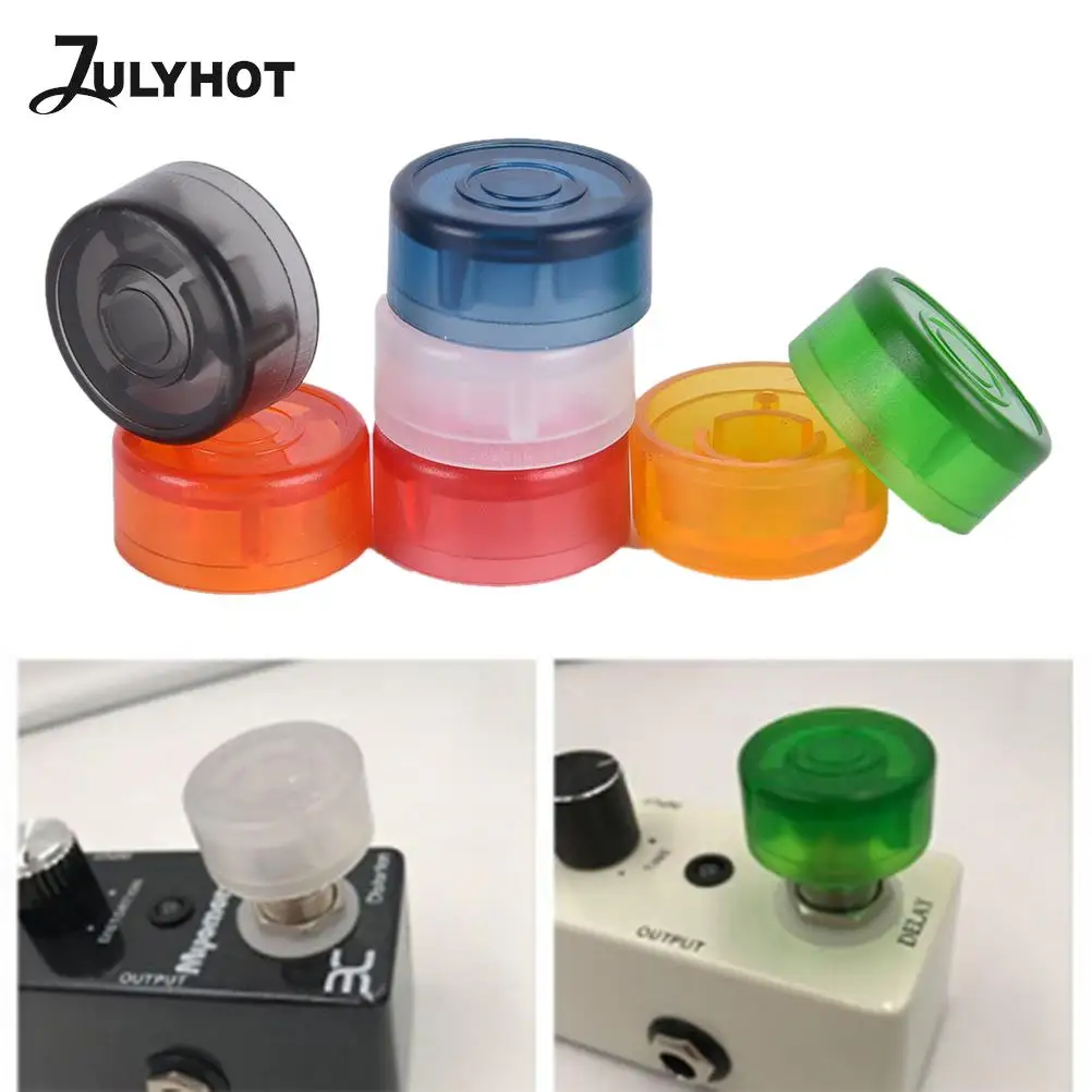 

1pc Footswitches Electric Guitar Effect Pedal Foot Nail Cap Amplifiers Candy Color Foot Switch Guitar Pedal Knob Accessories