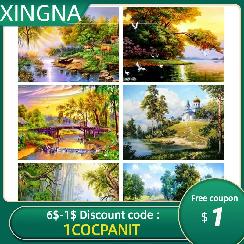 

5D Diamond Pianting Full Diamond Embroidery "country scenic " Diamond Painting Cross Stitch Rhinestone Home Decoration