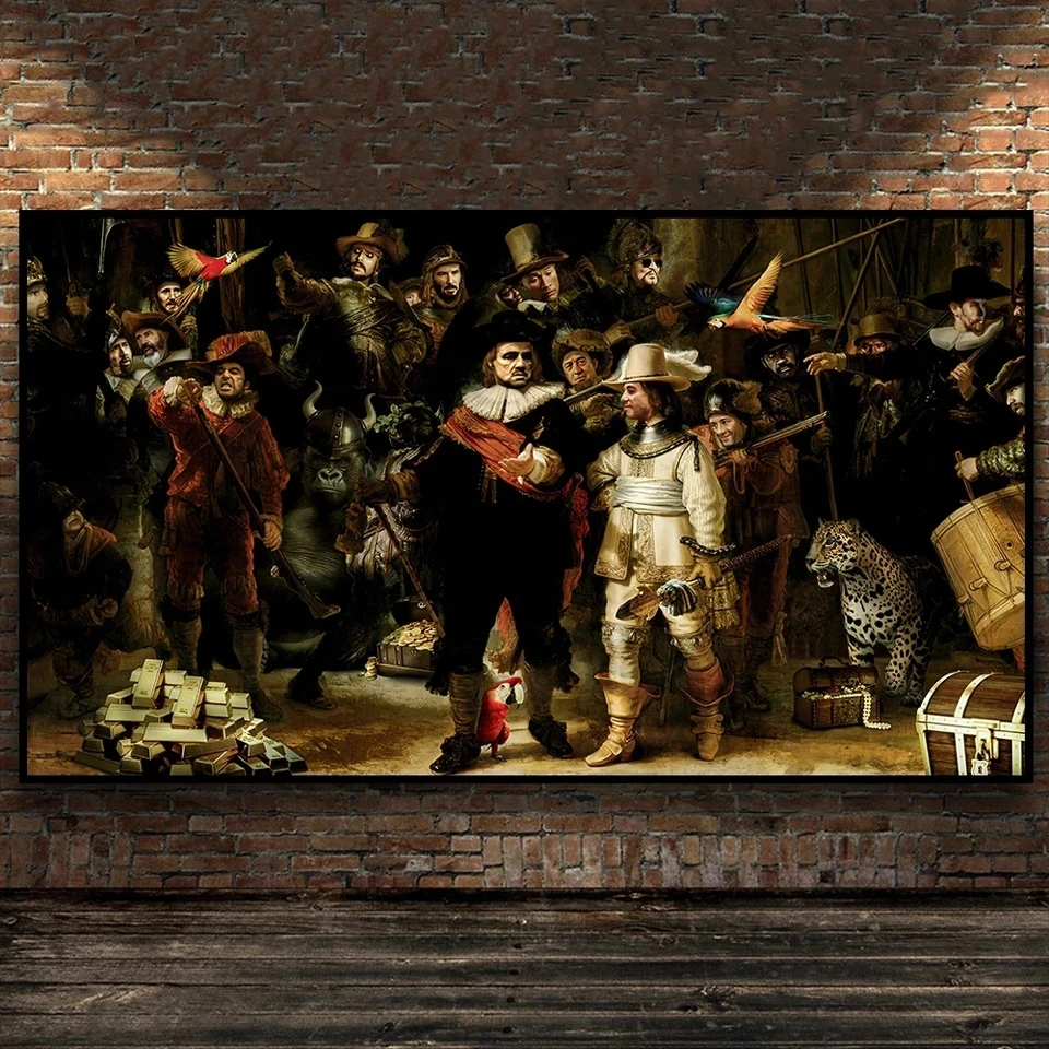 

Алмазная картина с вышивкой «ночные часы», мозаика крестного отца, Тони Монтана, забавное искусство, домашний декор