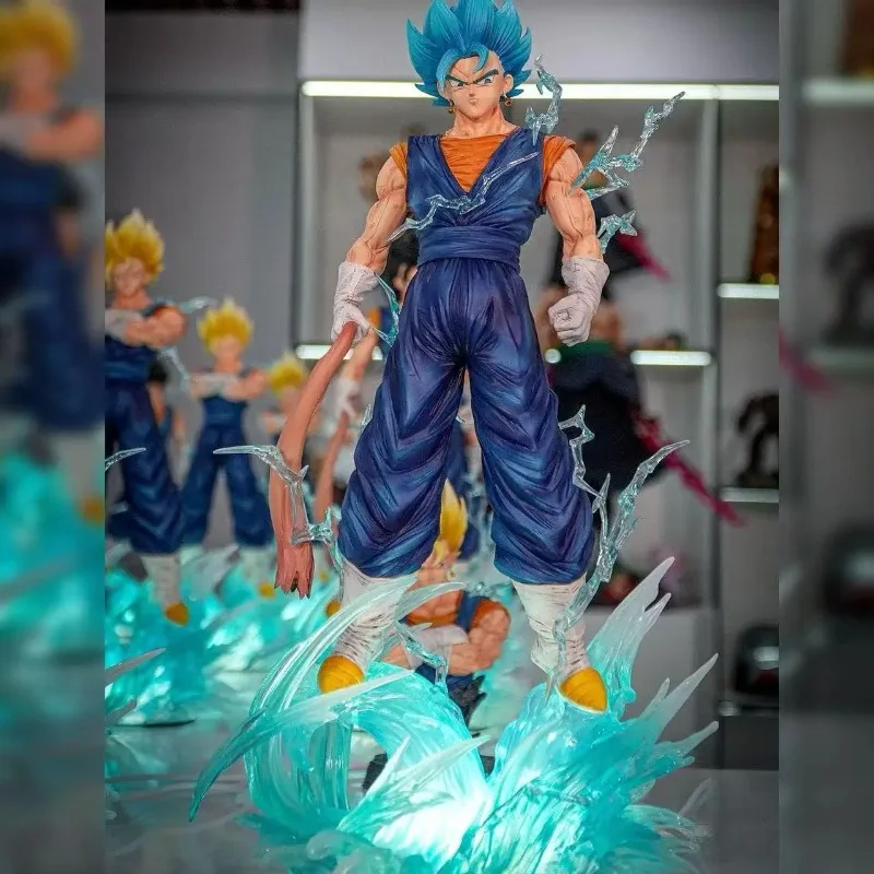 Фото В наличии JT Toys Dragon Ball Z Vegetto Фигурка HB Люминесцентная Трехголова Замена Фигурка Супер Сайян Статуя JT Модель Игрушки Подарки №5