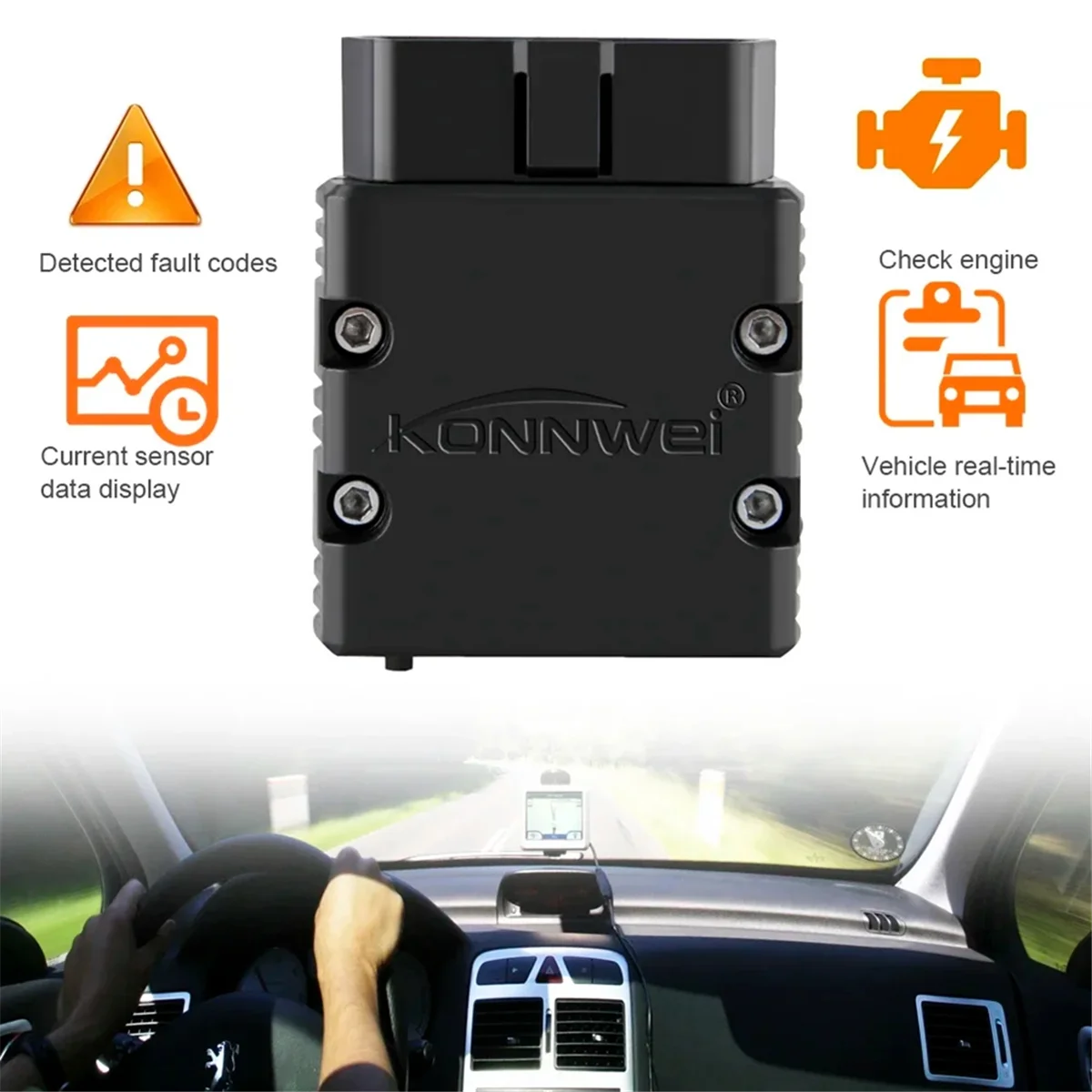 V1.5 OBD2 Scanner KW902 Bluetooth-совместимый автоматический сканер MINI считыватель кодов для