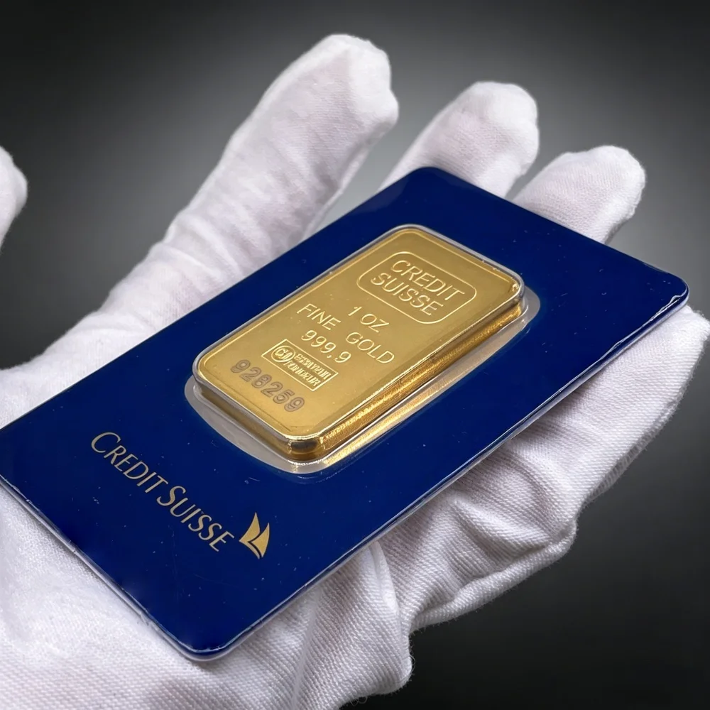 Фото Медный слиток с позолотой 24K (1-100 г) с серийным номером, в герметичной упаковке, для металлических изделий №1