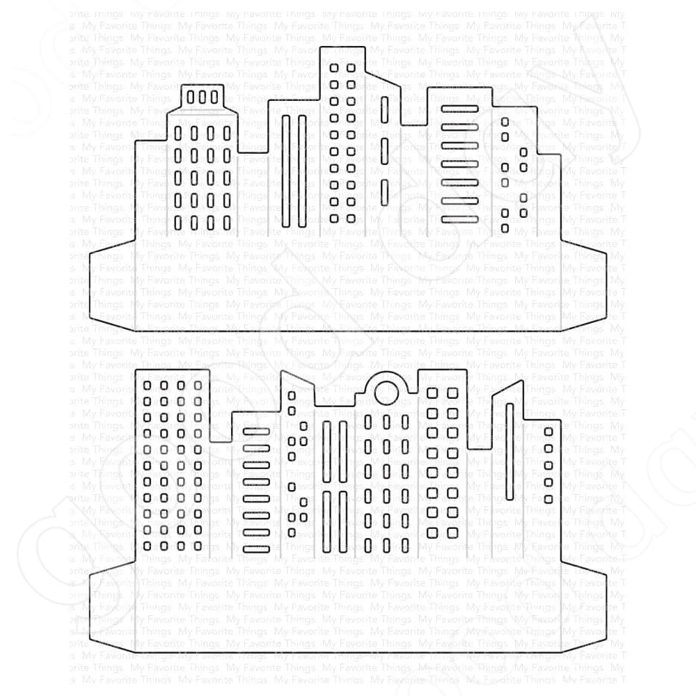 

Outside the Box Cityscape Metal Cutting Dies Scrapbook Diary Decoration Embossing Template Diy Greeting Card Handmade 2022 New