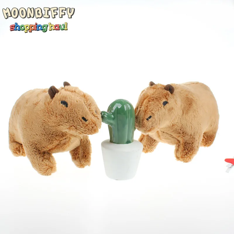 

Игрушка плюшевая капибара, грызун, 20 см