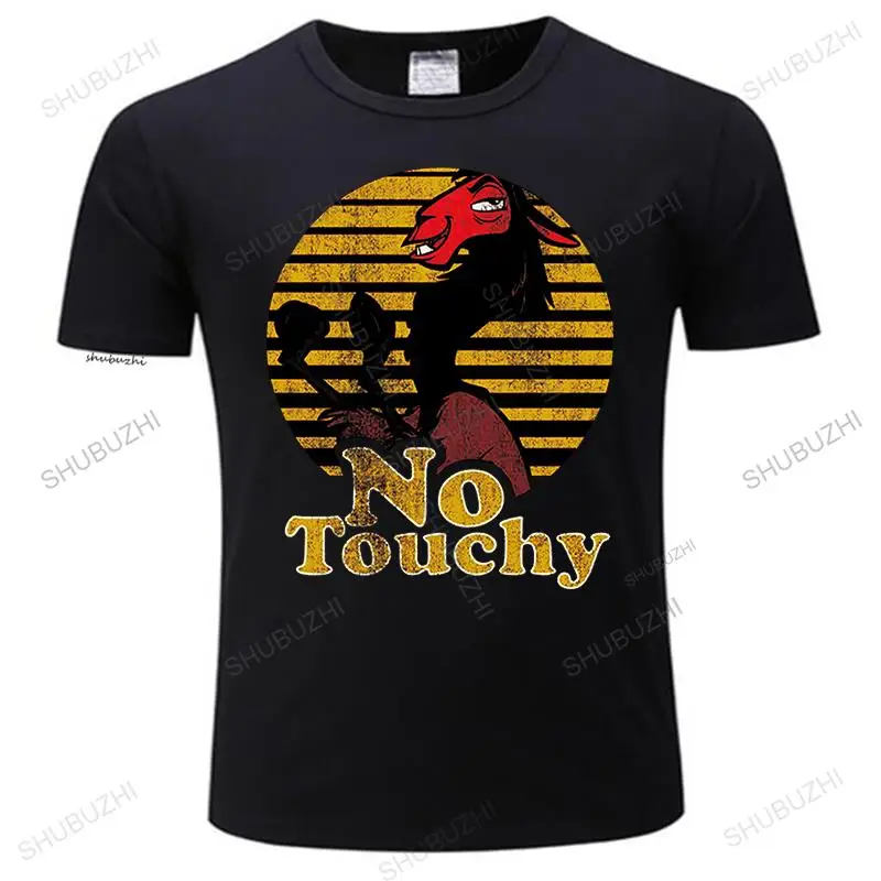 

New Arrived Mens summer t shirt Emperor's New Groove Kuzco Llama No Touchy Tee-Shirt Mens T-shirt Euro size TOPS bigger size