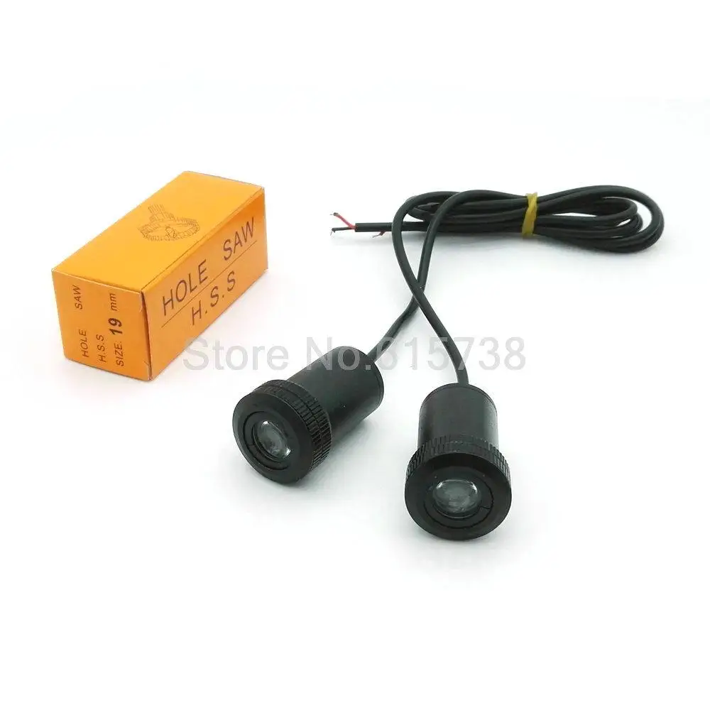 

2PCS Motorcycle decoration light car led courtesy laser projector logo light for Honda Suzuki Subaru M door lights wholesale
