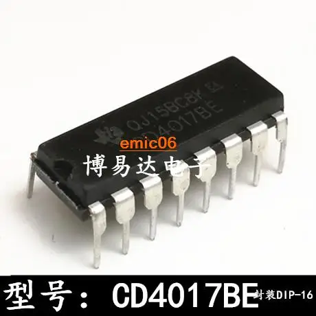 10 шт., Оригинальные запасные части CD4017BE DIP16 / CD4017