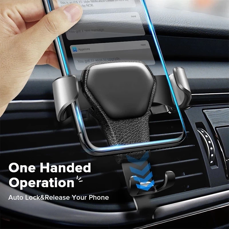 

Universal Gravity Auto Phone Holder Car Air Vent Clip Mount Mobile Phone Holder CellPhone Stand Smartphone GPS Support