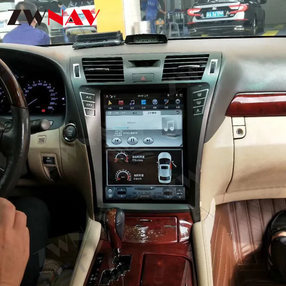 Carplay Tesa-экран Android 13 автомобильный мультимедийный плеер для Lexus LS460 2006-2012