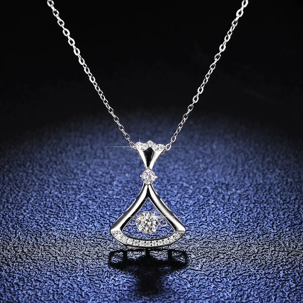 Роскошные платиновые подвески с муассанитом религиозное ожерелье для женщин