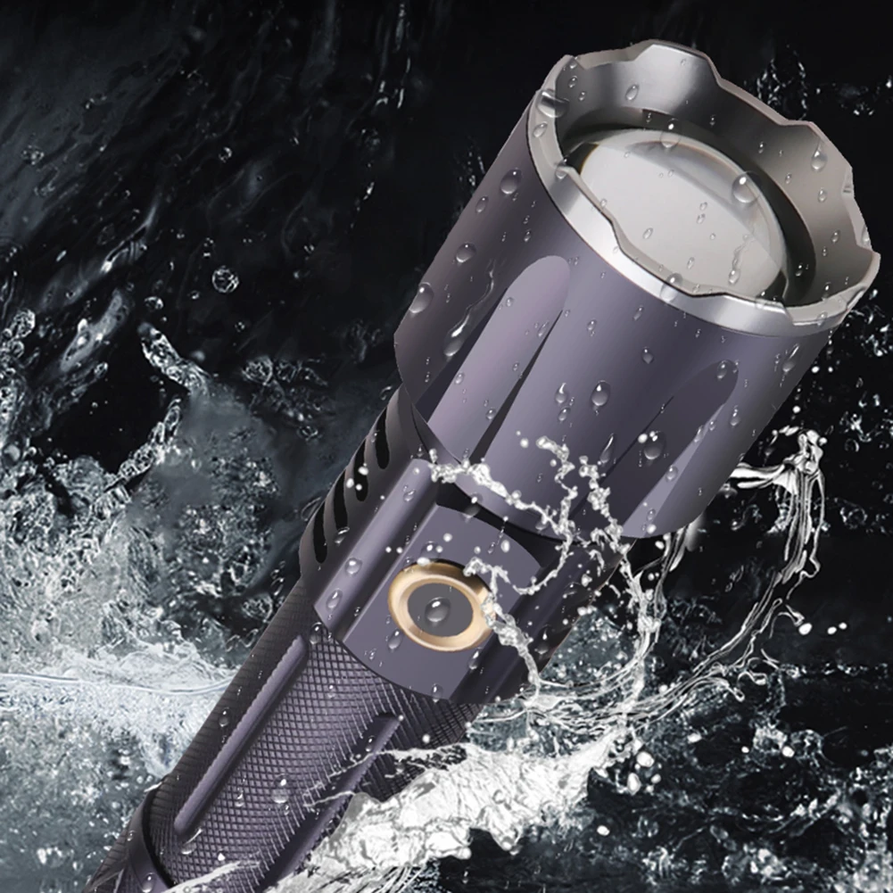

Waterproof Camping Flashlight 2500lm 5 Modes XHP360 LED Flashlight Torch Aluminum Alloy Flashlight Lamp USB Charging for Outdoor