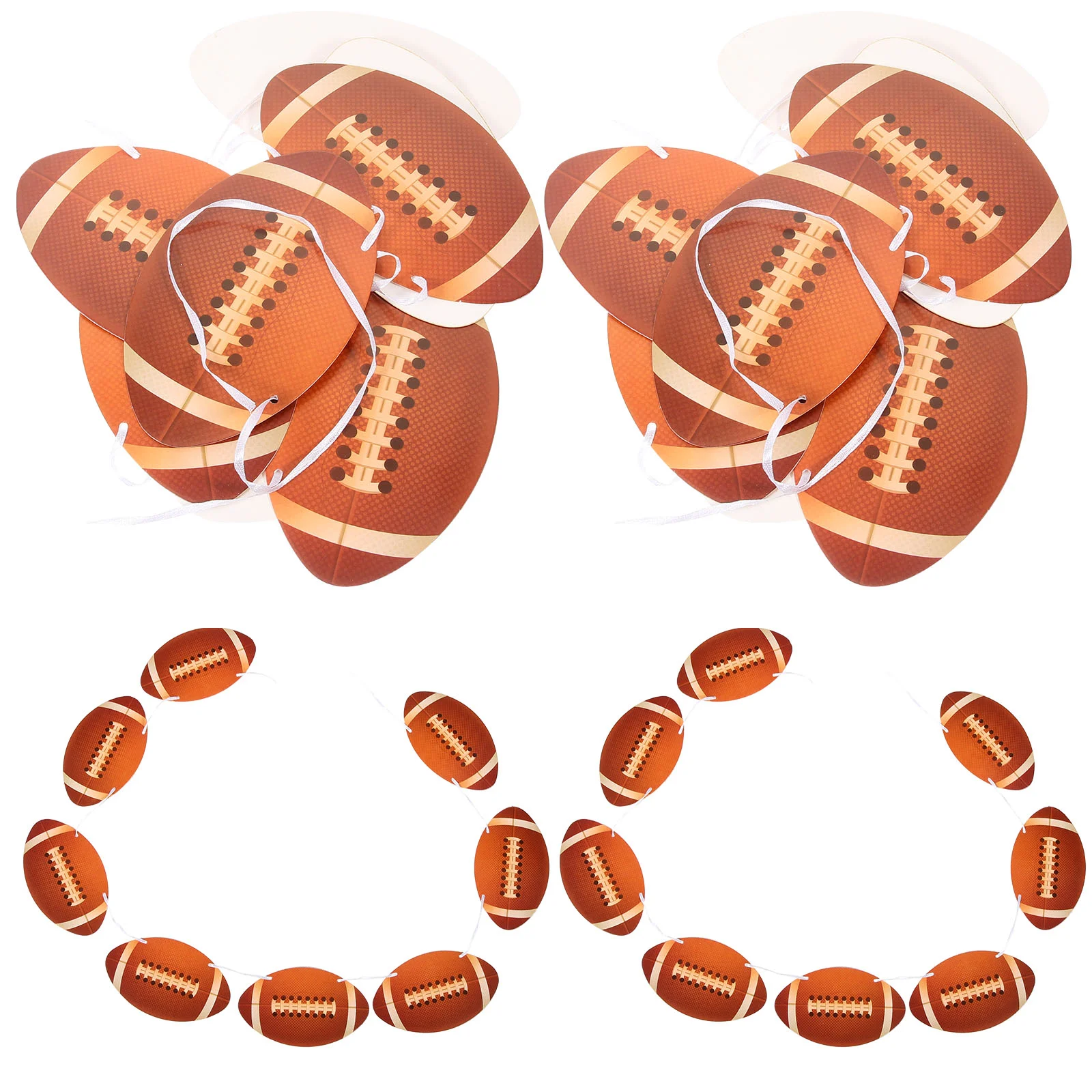 

Football Banner Decoration Rugby Bunting Birthday Sports Party Pennant Baseball