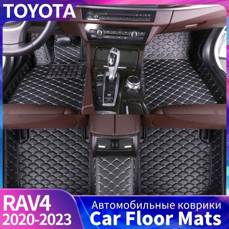 

For Toyota RAV4 2020 To 2023 Car Floor Mats Auto Interior Styling Decorative Parts Waterproof And Dustproof Soil