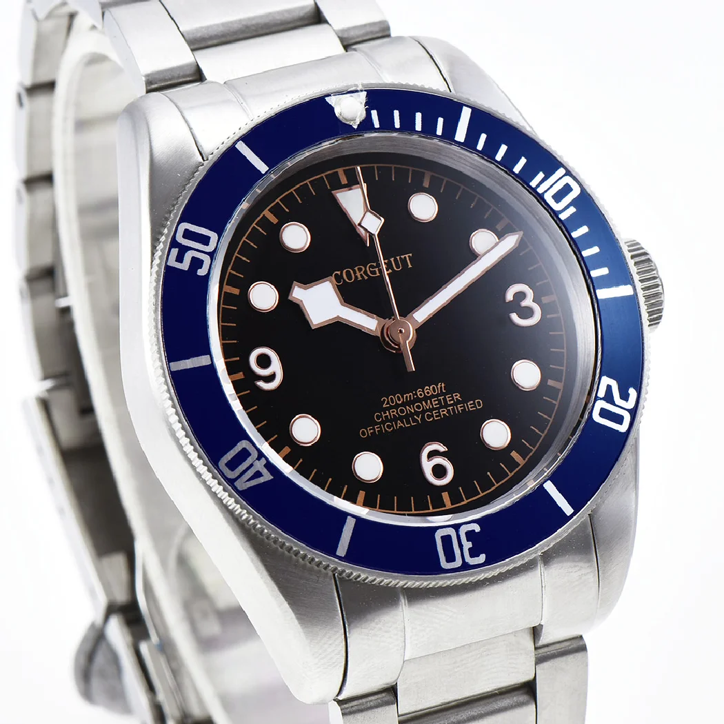 

Часы мужские механические водонепроницаемые с сапфировым стеклом, 41 мм