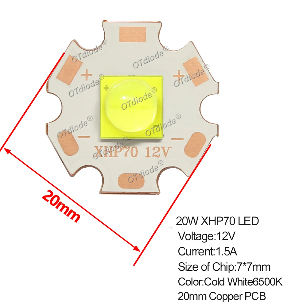 

2 шт. светодиоды OTdiode для фонарика