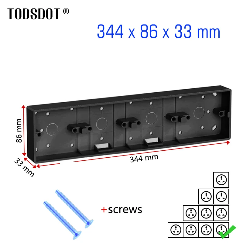 

Коробка для термостата TODSDOT H-BOX-outfit-black