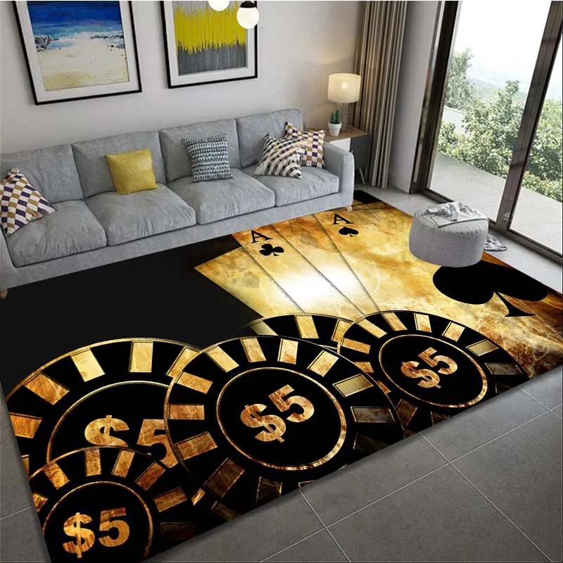 Коврик в виде черепа для гостиной большой напольный коврик покерной зоны мягкий