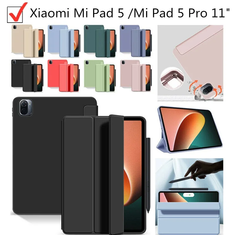 Силиконовый чехол для Xiaomi Mi Pad 5 с функцией автоматического пробуждения/сна |