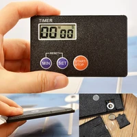 mini digital credit card size digital kitchen cooking count down count up timer