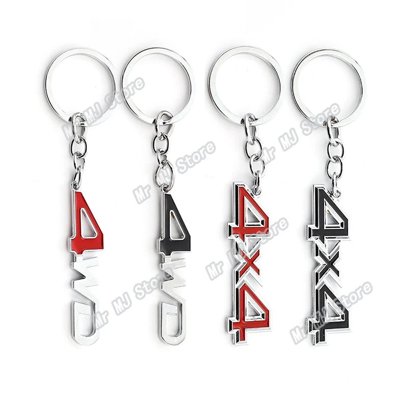 

Car Styling 3D Metal 4X4 4WD Badge Car Keyring For Jeep Hummer VW Bmw Honda Toyota Lexus Volvo Kia Lada Car Keychain Accessories