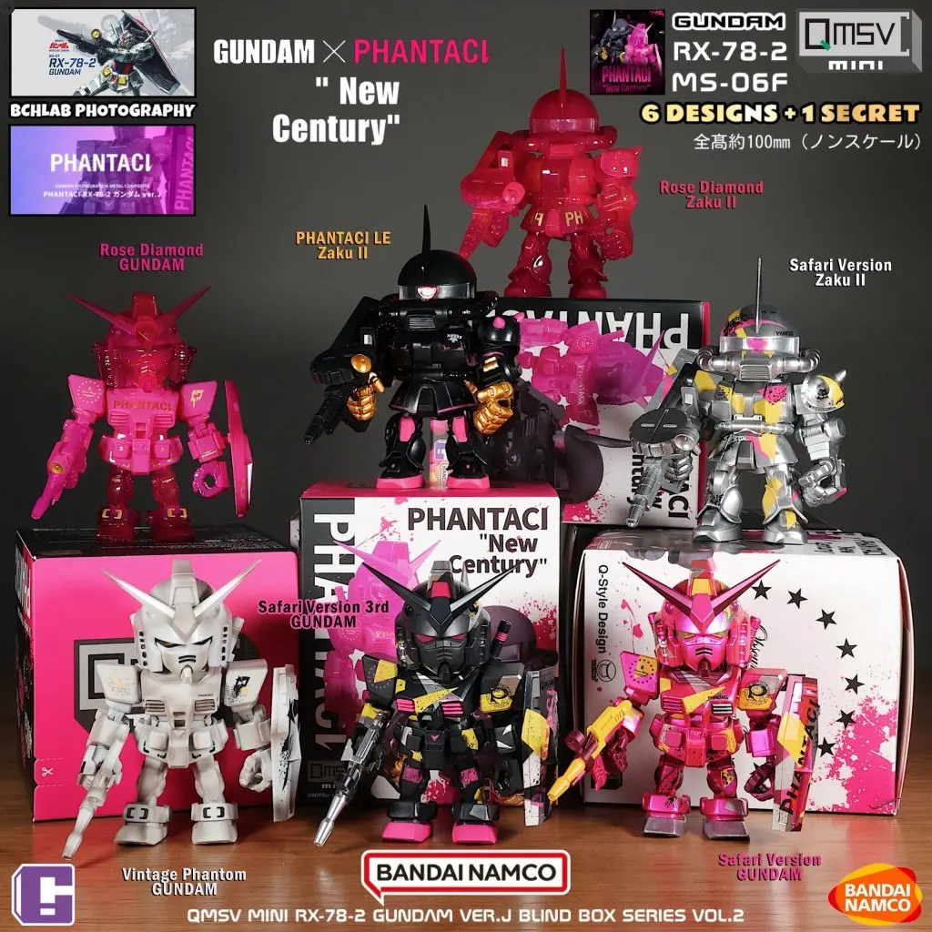 Фото В наличии! Новинка! Горячая новинка! QMSVmini Gundam: Слепая коробка PHANTACI New Century Fantexi, коллаборация с Джей Чоу. Крутые подарки-сюрпризы, праздничные игрушки. №2