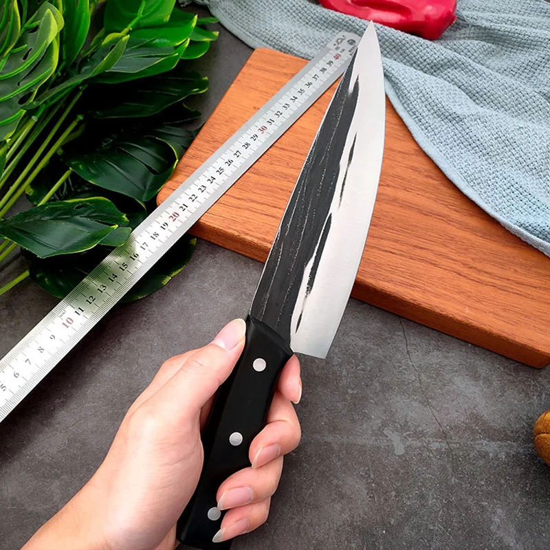 

Handmade Forged Kitchen Knife 5Cr15Mov Stainless Steel Professional Chef Knife Meat Fish Vegetables Slicer Butcher Cleaver Knife