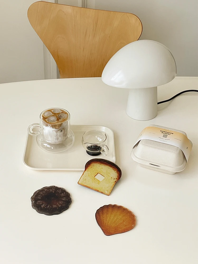 

3 Pcs/Set Acrylic Coasters Water Cup Insulation Pad Trend Decoration Ornaments Ins Placemat Kitchen Accessories Desktop