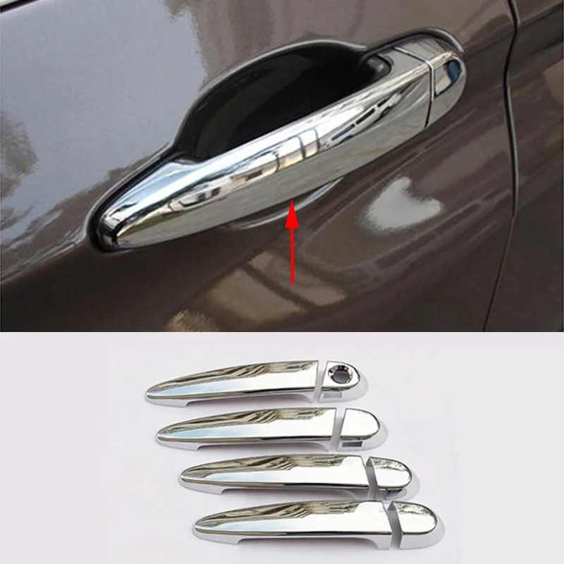 

Fit For BMW X3 F25 2011-2014 8pcs Chrome ABS Outer Door Handle Decorate Cover Trim Car Interior Accessories