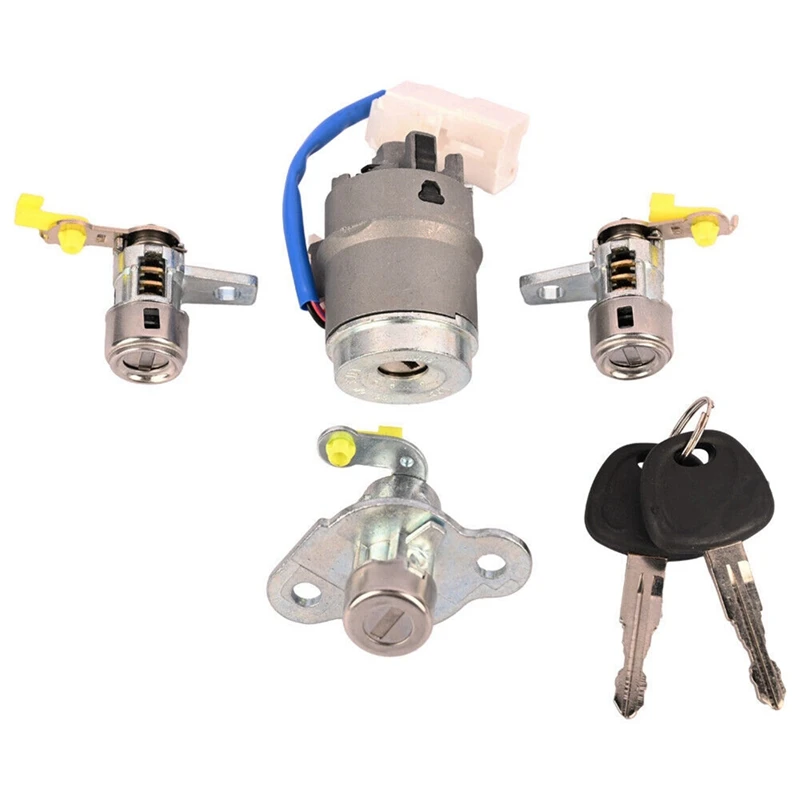 Цилиндр замка зажигания автомобиля + дверной замок для Hyundai ACCENT 2006-2011 81905-1E000 81920-1EA00