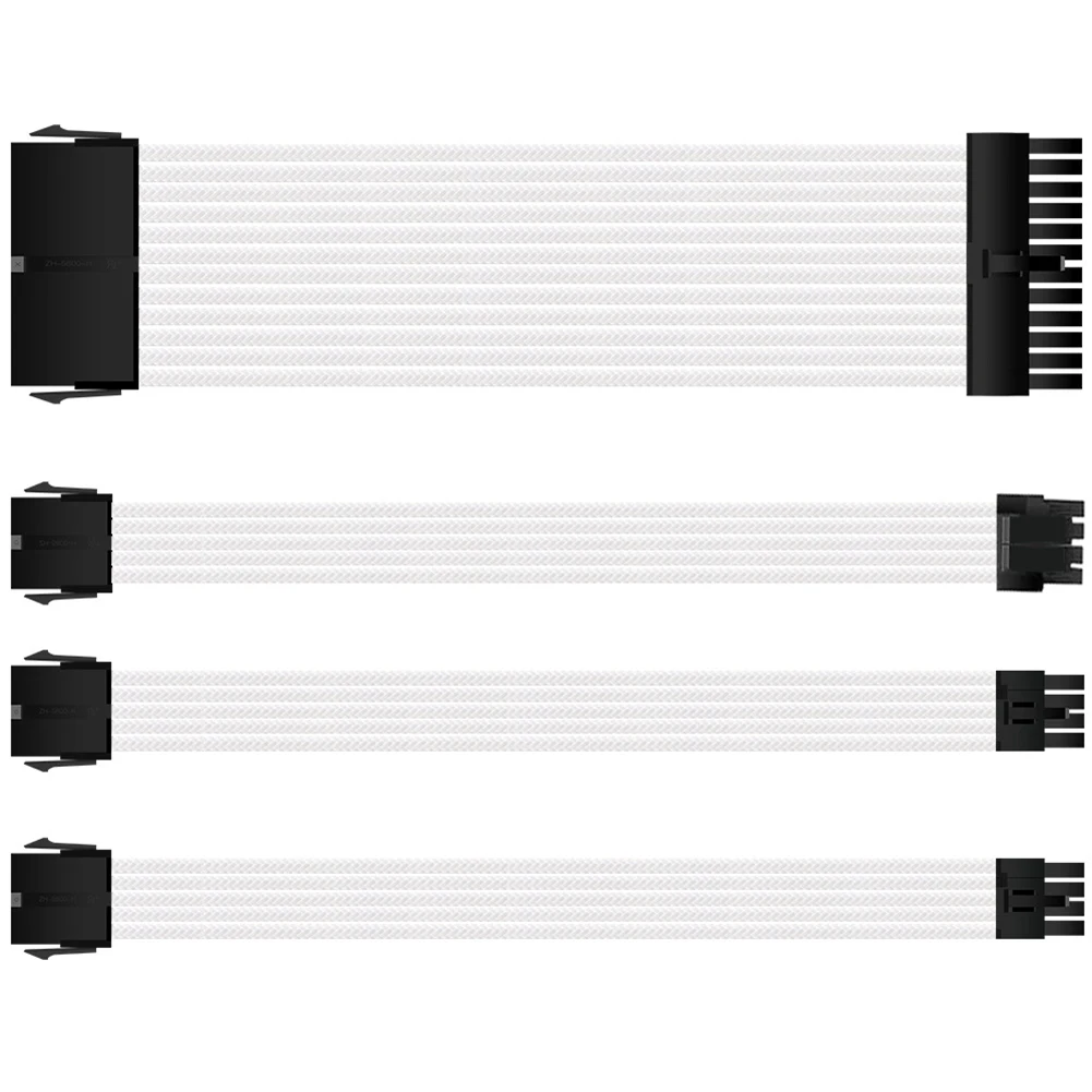 

1 комплект, 30 см ATX базовый Удлинительный кабель для ПК, графического процессора, кабель с рукавом, 24 контакта, 8 контактов, 4 + 4 контакта