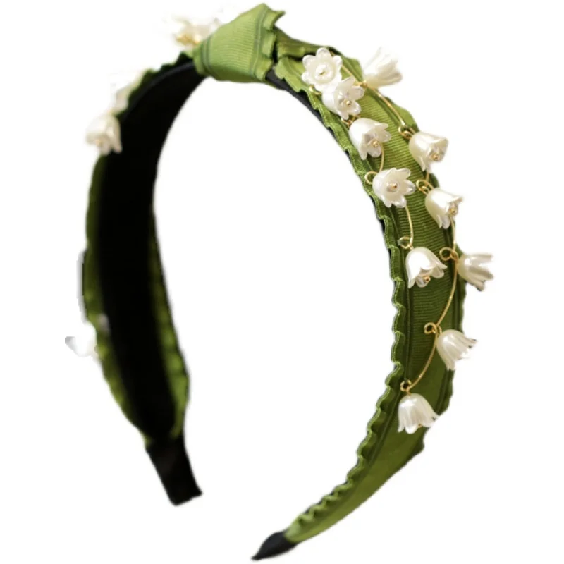 

Headband 2022new Green Fairy Lily High-Grade Headband Summer
